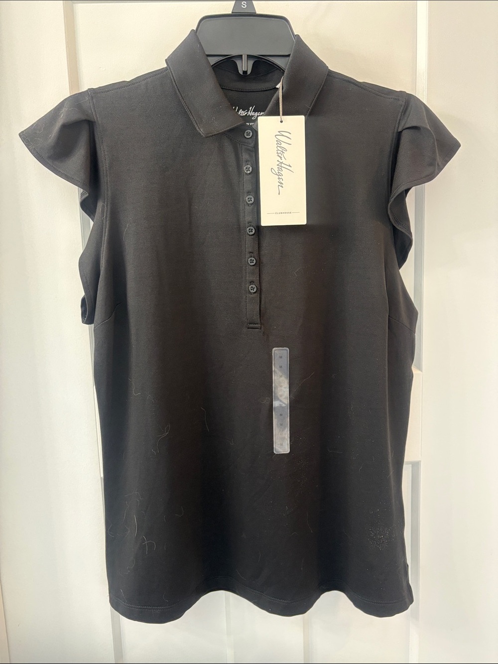 NWT Walter Hagen Flutter Sleeve Polo UPF 50 Size Medium - Picture 2 of 5